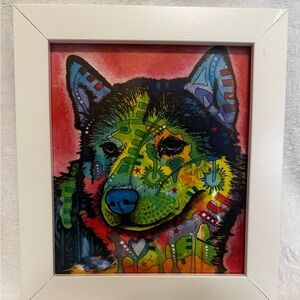 Dog Art- Husky, 7.75” x 9”